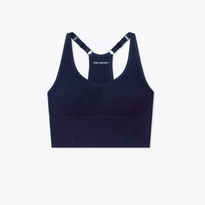 TORY BURCH NAVY SEAMLESS CAMI LONG BRA